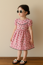 Girls Floral Printed Dress