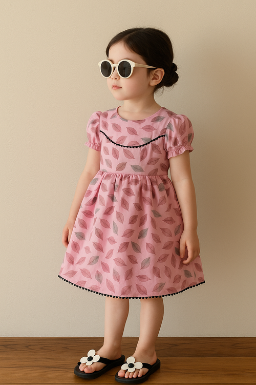 Girls Floral Printed Dress