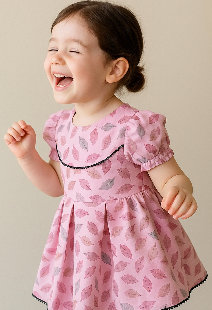 Girls Floral Printed Dress