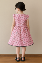 Girls Floral Printed Dress