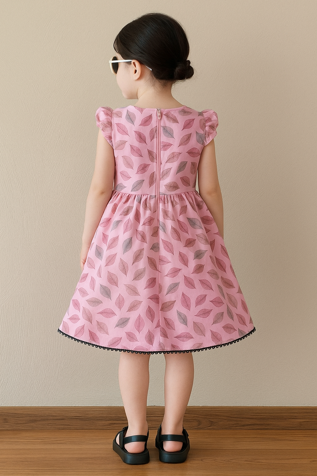 Girls Floral Printed Dress