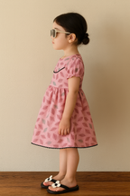 Girls Floral Printed Dress