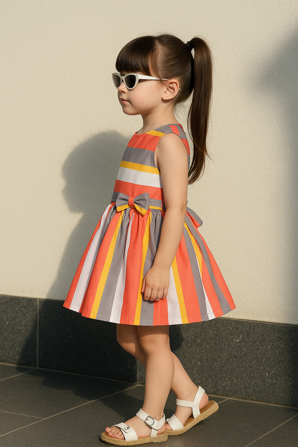 Girls Floral Printed Dress
