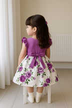 Girls Floral Printed Dress