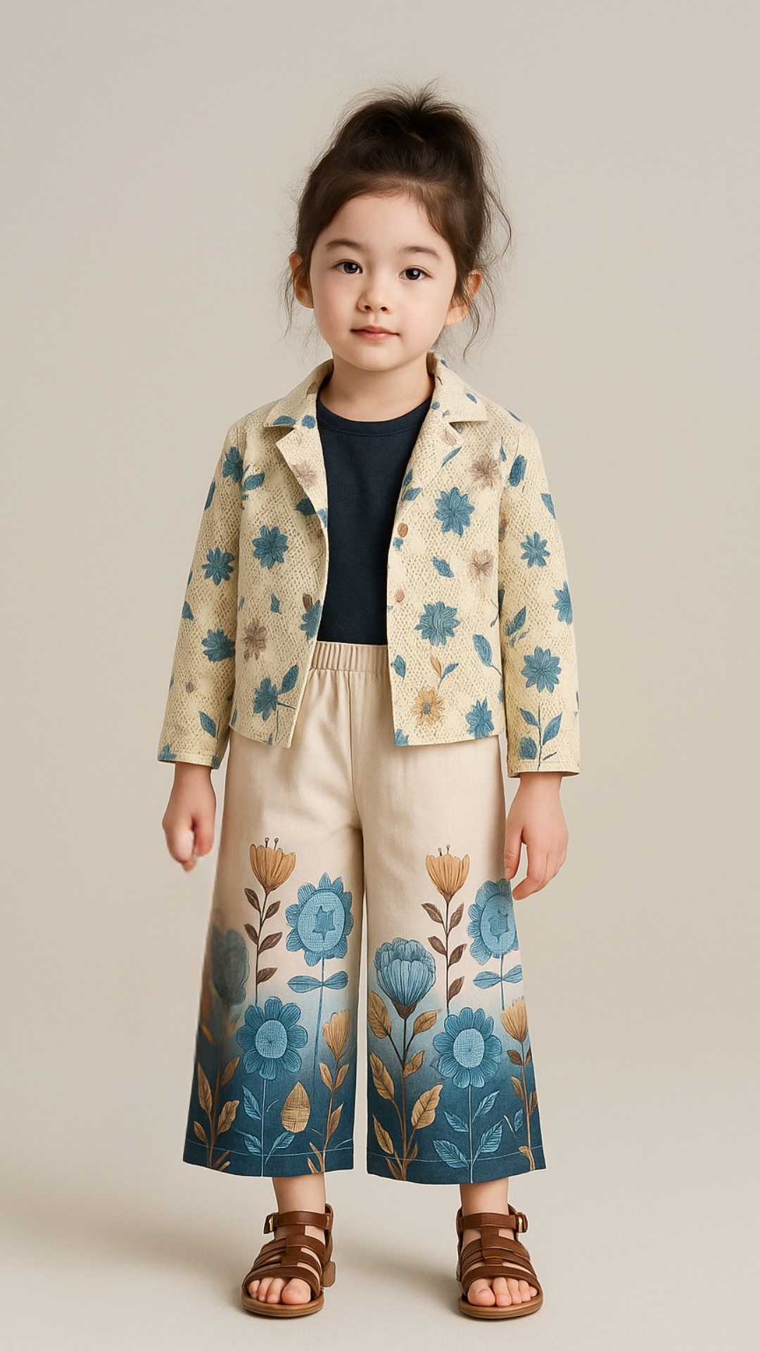Stylish Three Pis Co-Ord Set For Girls