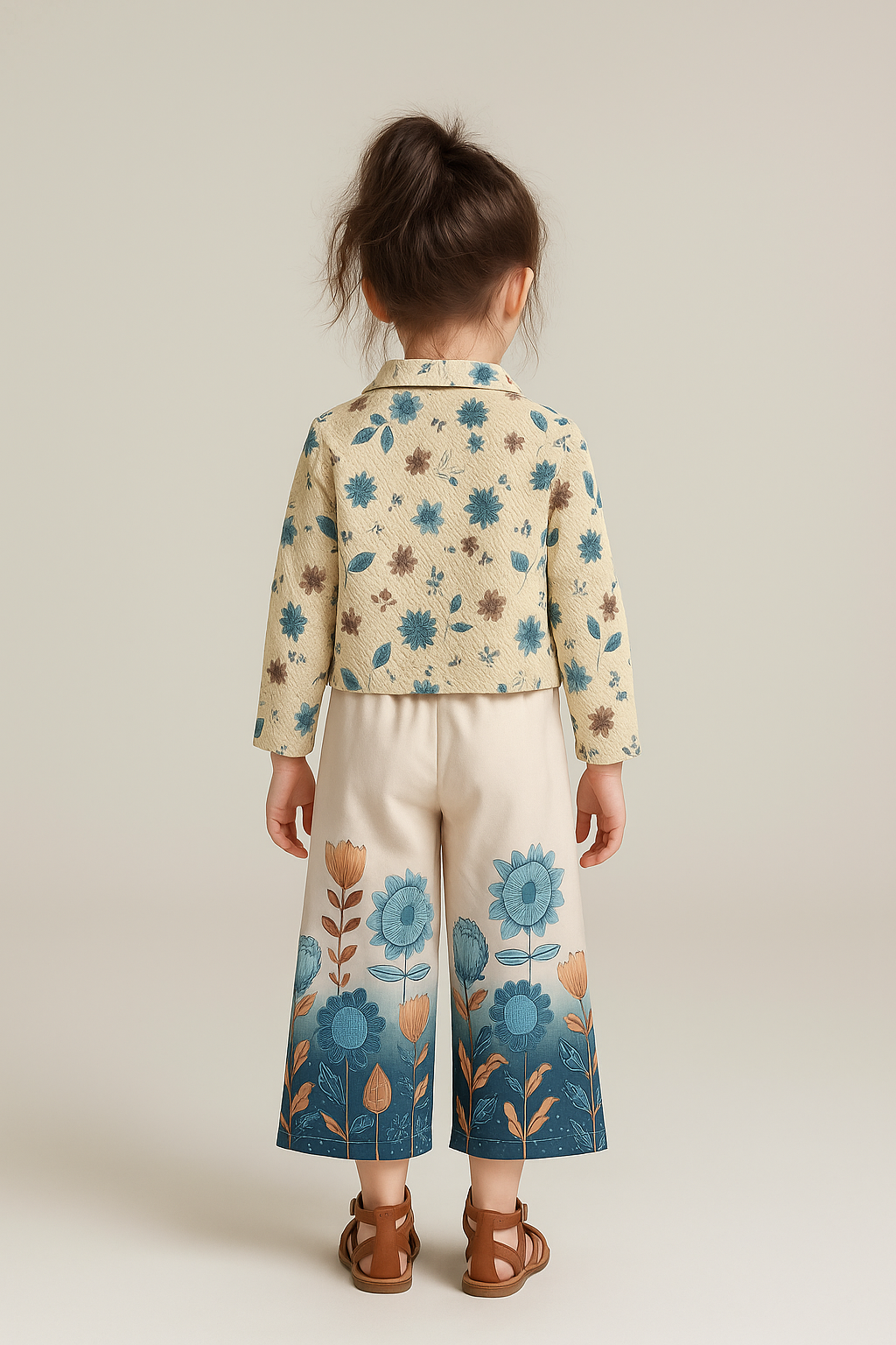Stylish Three Pis Co-Ord Set For Girls