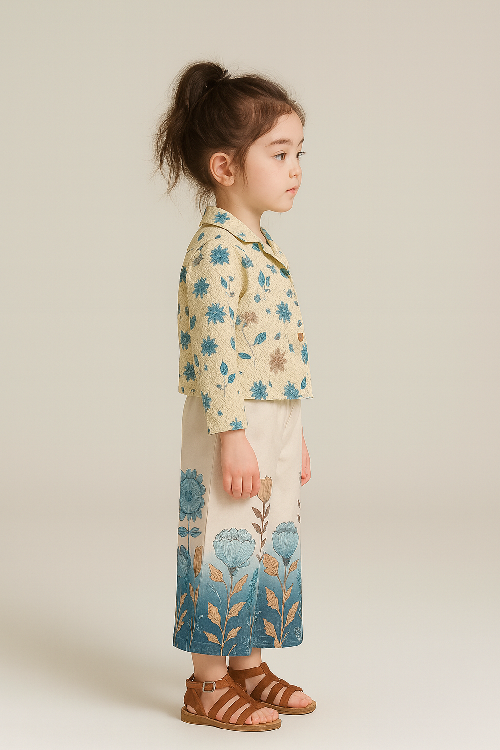 Stylish Three Pis Co-Ord Set For Girls
