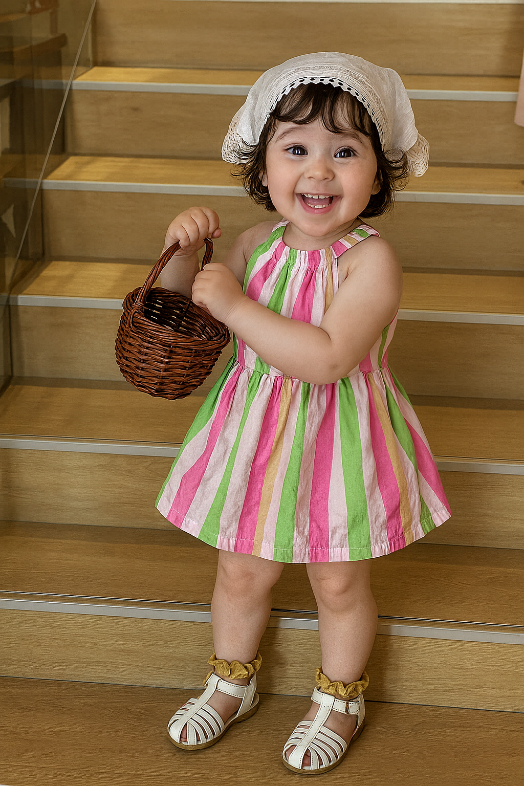 Girls Floral Printed Dress