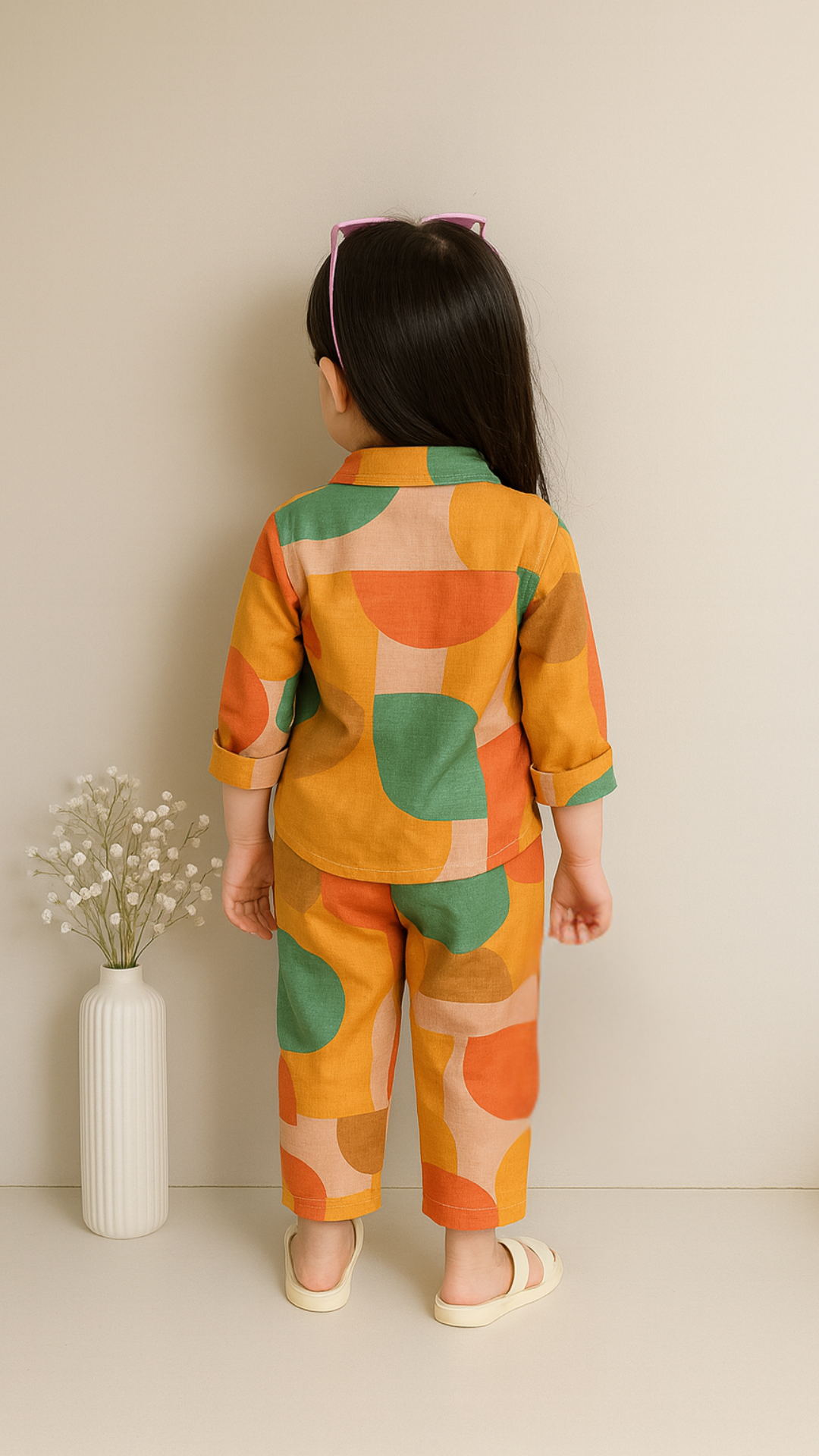 Stylish Floral Shirt And Pant Co-Ord Set For Girls
