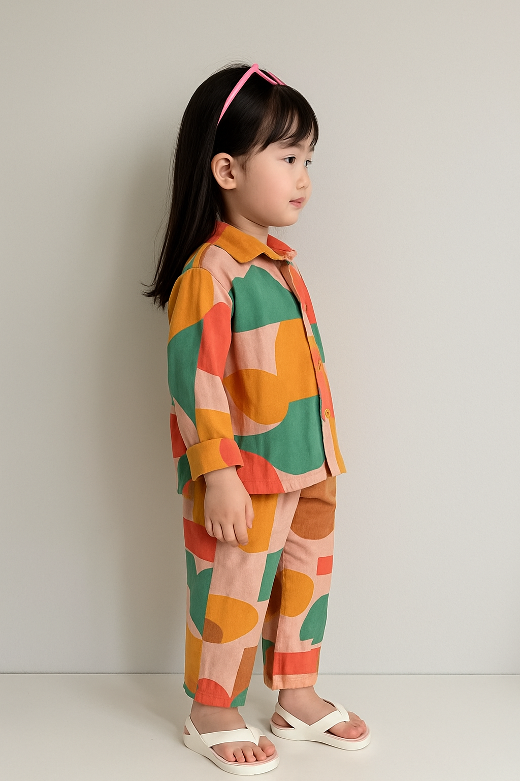Stylish Floral Shirt And Pant Co-Ord Set For Girls