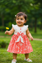 Girls Floral Printed Dress