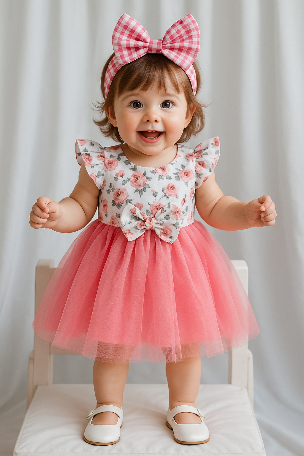 Girls Floral Printed Dress
