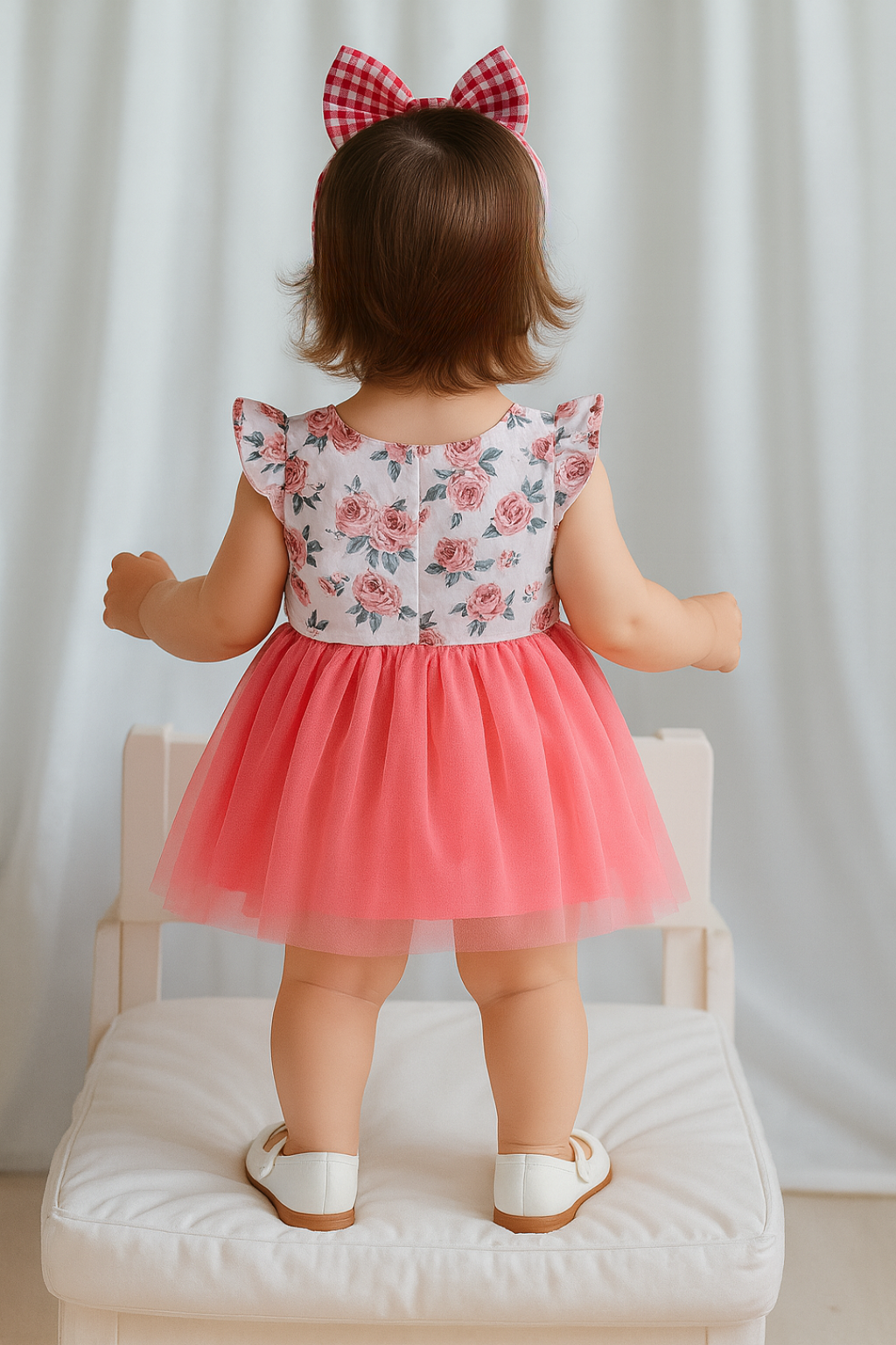 Girls Floral Printed Dress