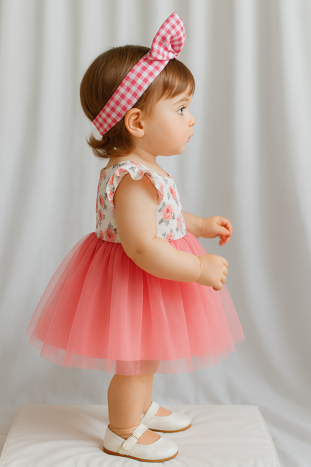 Girls Floral Printed Dress