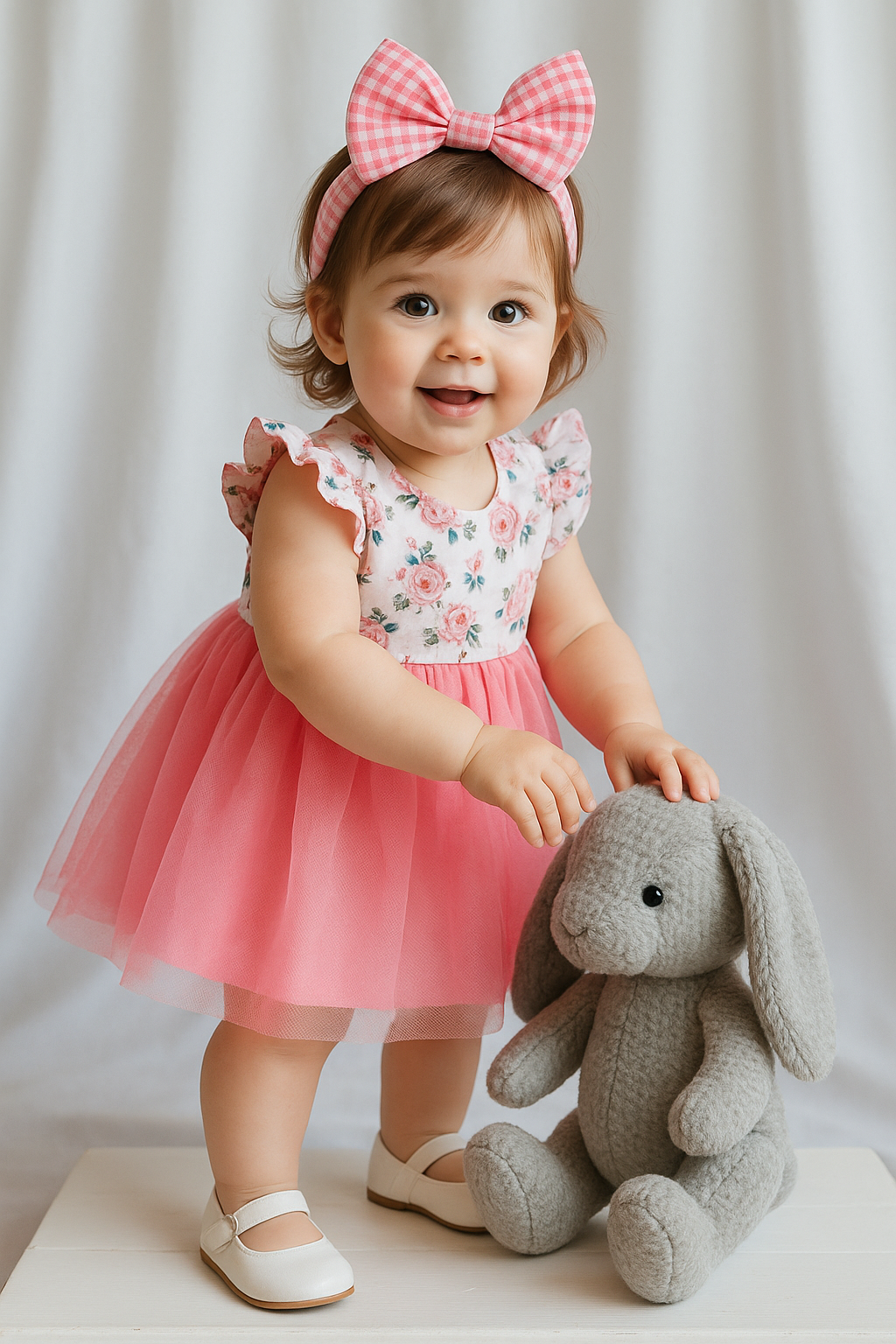 Girls Floral Printed Dress