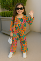 Stylish Three Pis Co-Ord Set For Girls